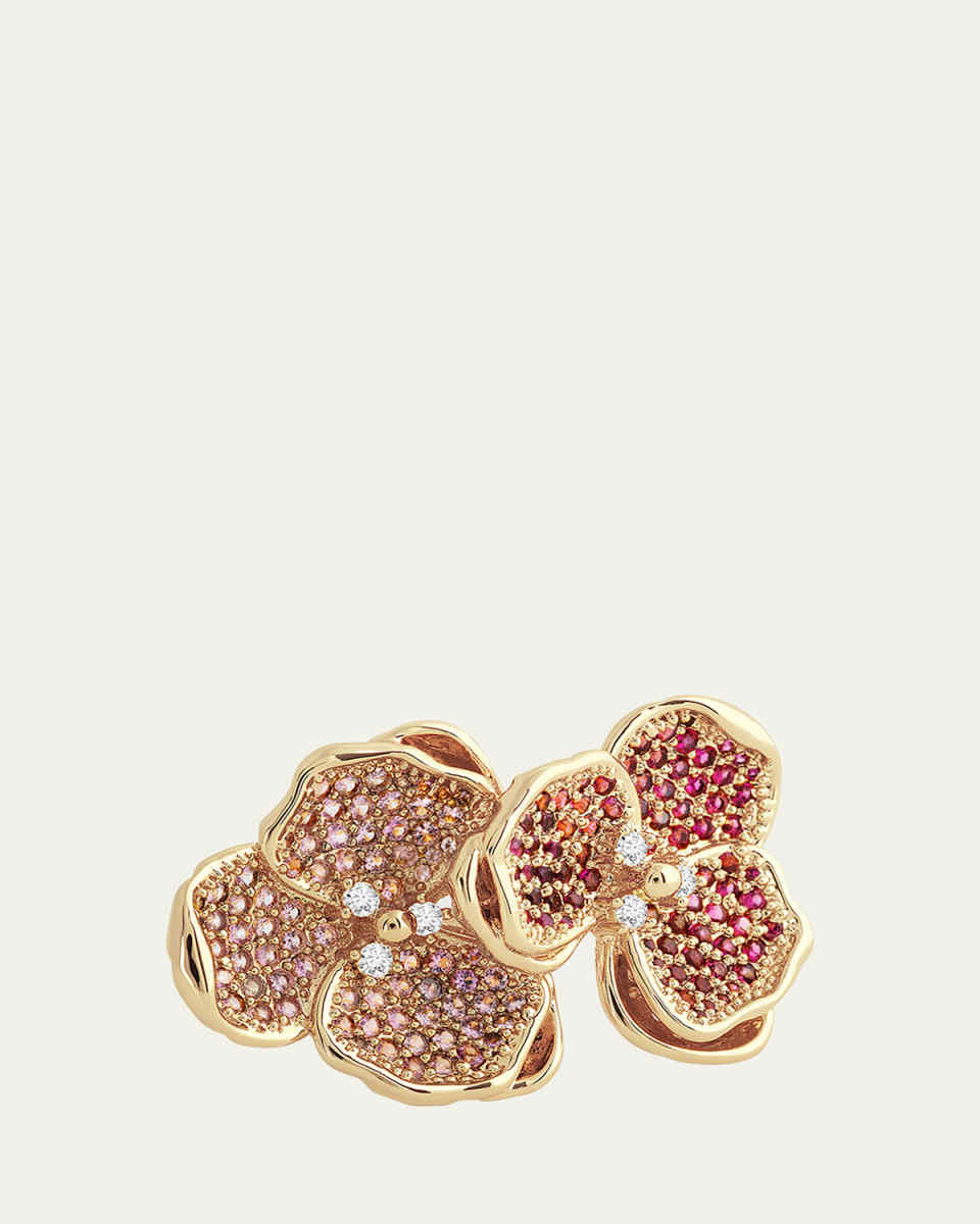 Orchid Double Pave Ring